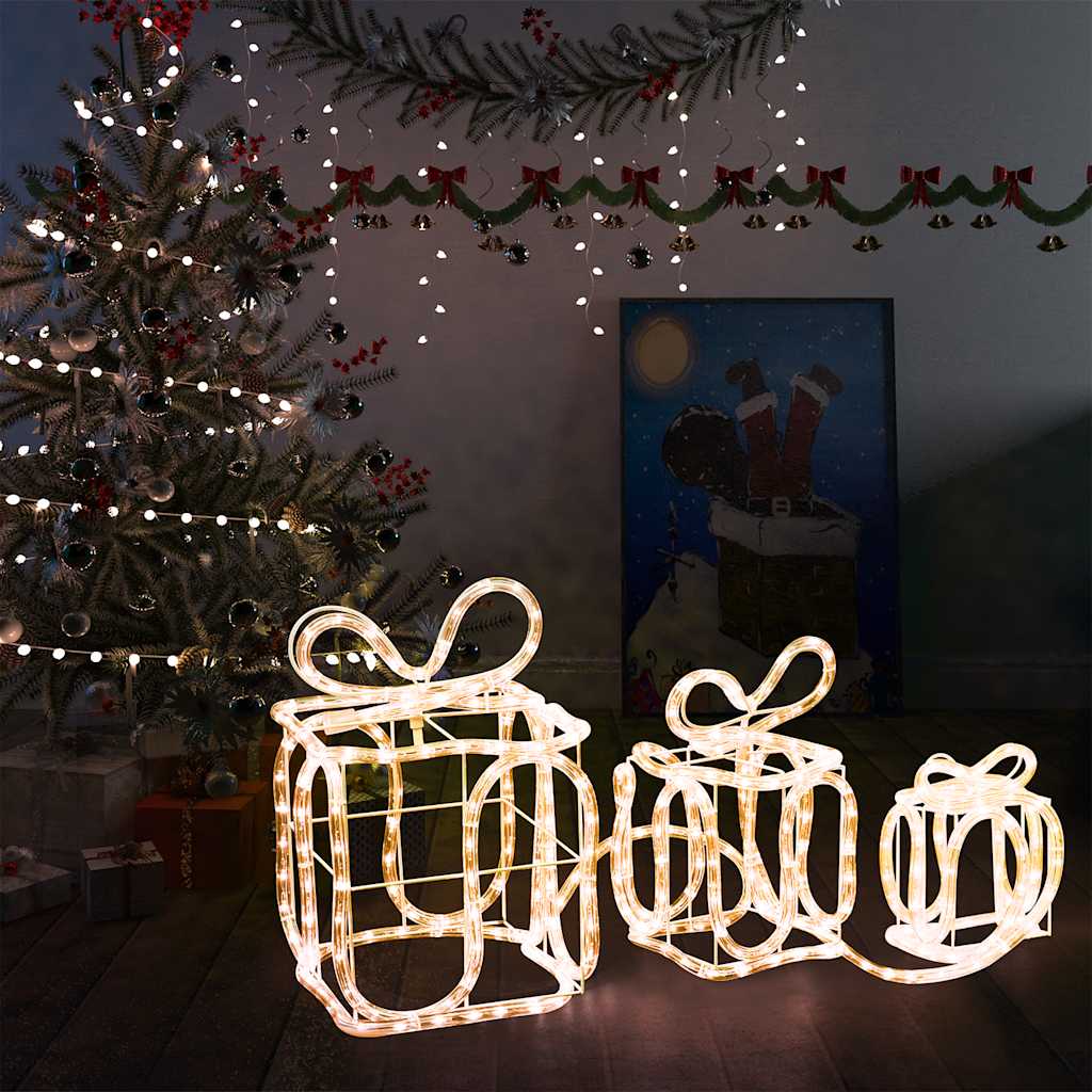 Vidaxl kerstverlichting voor binnen en buiten cadeaudozen 180 led's