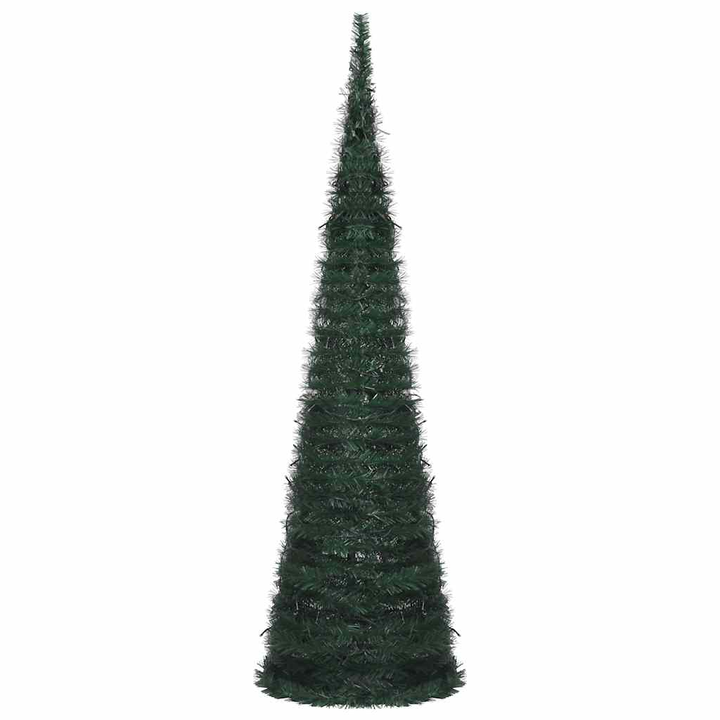 Vidaxl kunstkerstboom met verlichting pop-up 150 cm groen