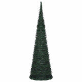Vidaxl kunstkerstboom met verlichting pop-up 150 cm groen