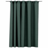 Vidaxl gordijn linnen-look verduisterend met haken 290x245 cm groen