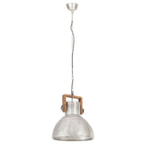 VidaXL Hanglamp industrieel rond 25 W E27 40 cm zilverkleurig