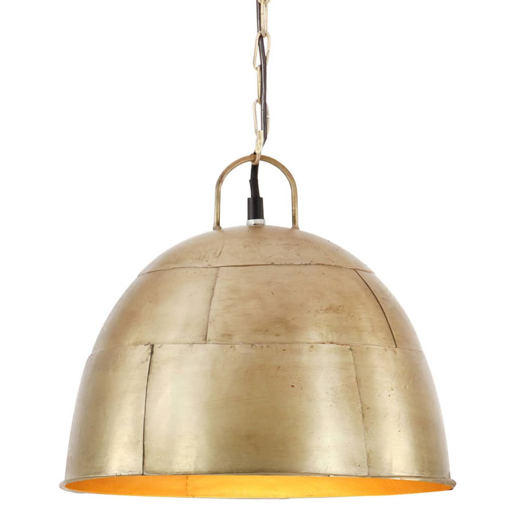 Vidaxl hanglamp industrieel vintage rond 25 w e27 31 cm messingkleurig