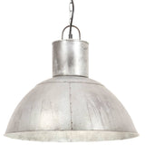 Vidaxl hanglamp rond 25 w e27 48 cm zilverkleurig