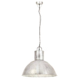 Vidaxl hanglamp rond 25 w e27 48 cm zilverkleurig