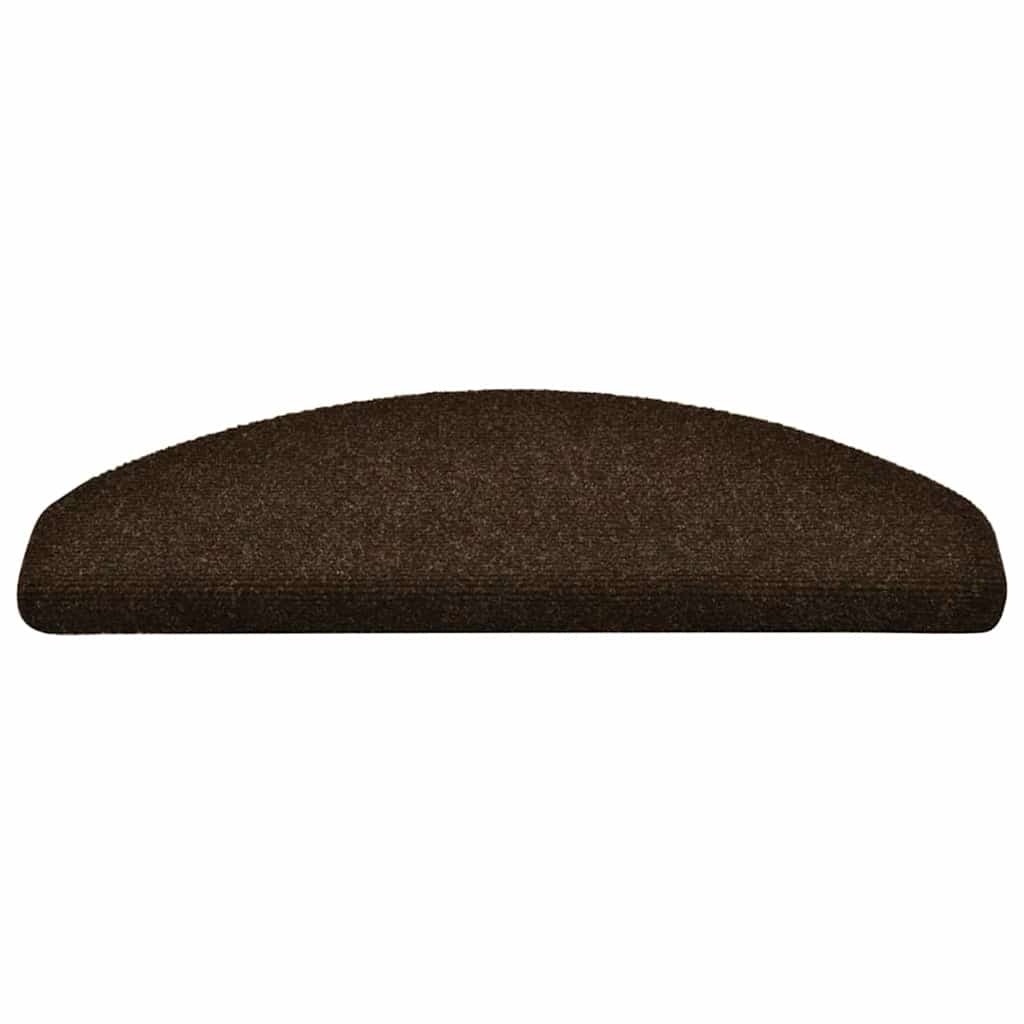 Vidaxl trapmatten zelfklevend 15 st 65x21x4 cm naaldvilt bruin