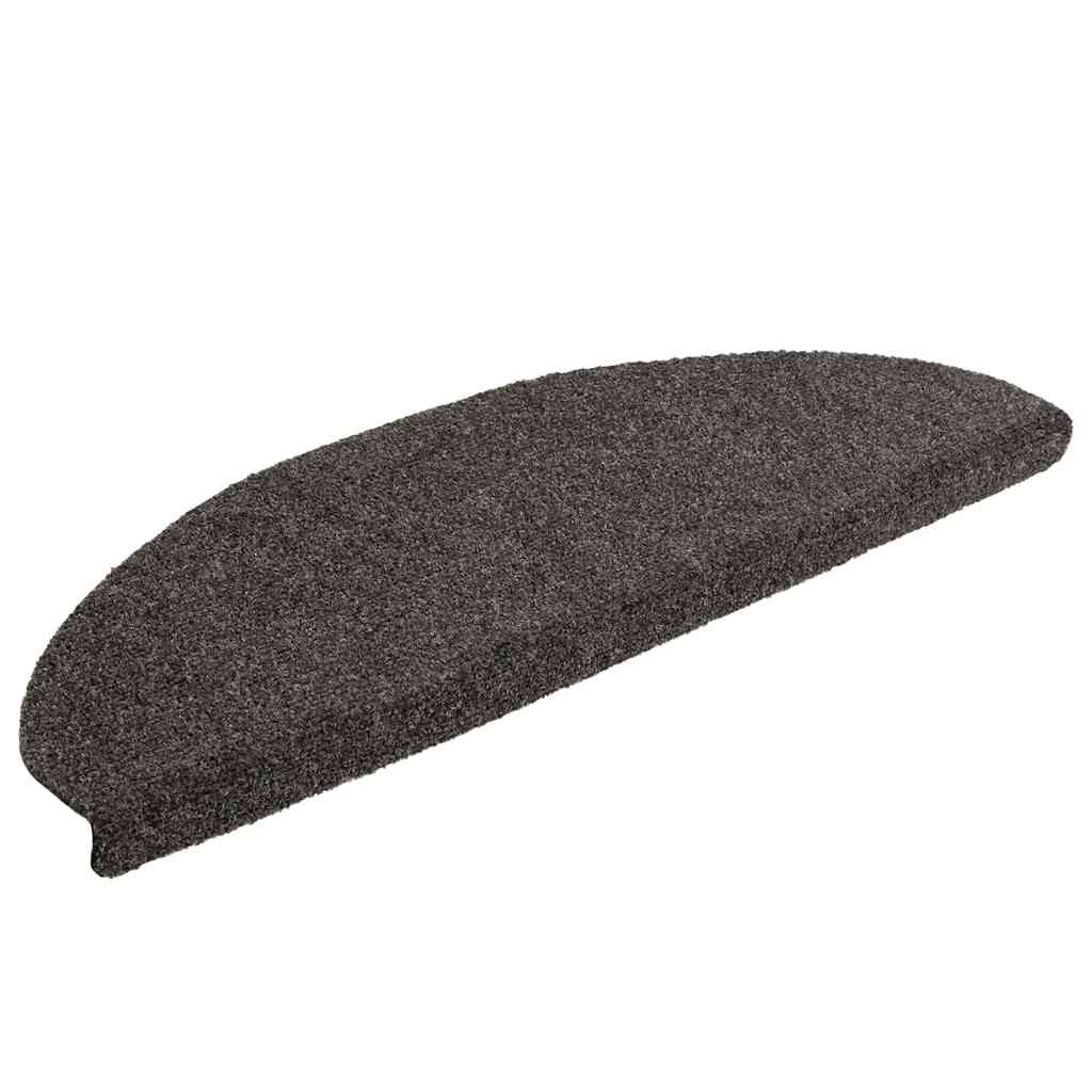 Vidaxl trapmatten zelfklevend 15 st 65x21x4 cm naaldvilt antraciet