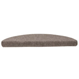 Vidaxl trapmatten zelfklevend 15 stuks 65x21x4 cm beige halfrond groot