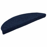 Vidaxl trapmatten zelfklevend 15 st 65x21x4 cm naaldvilt marineblauw
