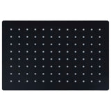 Vidaxl regendouchekop rechthoekig 30x20 cm roestvrij staal zwart