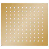 Vidaxl regendouchekop vierkant 20x20 cm roestvrij staal goudkleurig