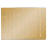 Vidaxl regendouchekop rechthoekig 40x30 cm roestvrij staal goudkleurig