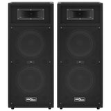 Vidaxl hifi-podiumluidsprekers 2 st passief professioneel 1000 w zwart