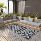 Vidaxl buitenkleed arakil 80x150 cm pp zwart