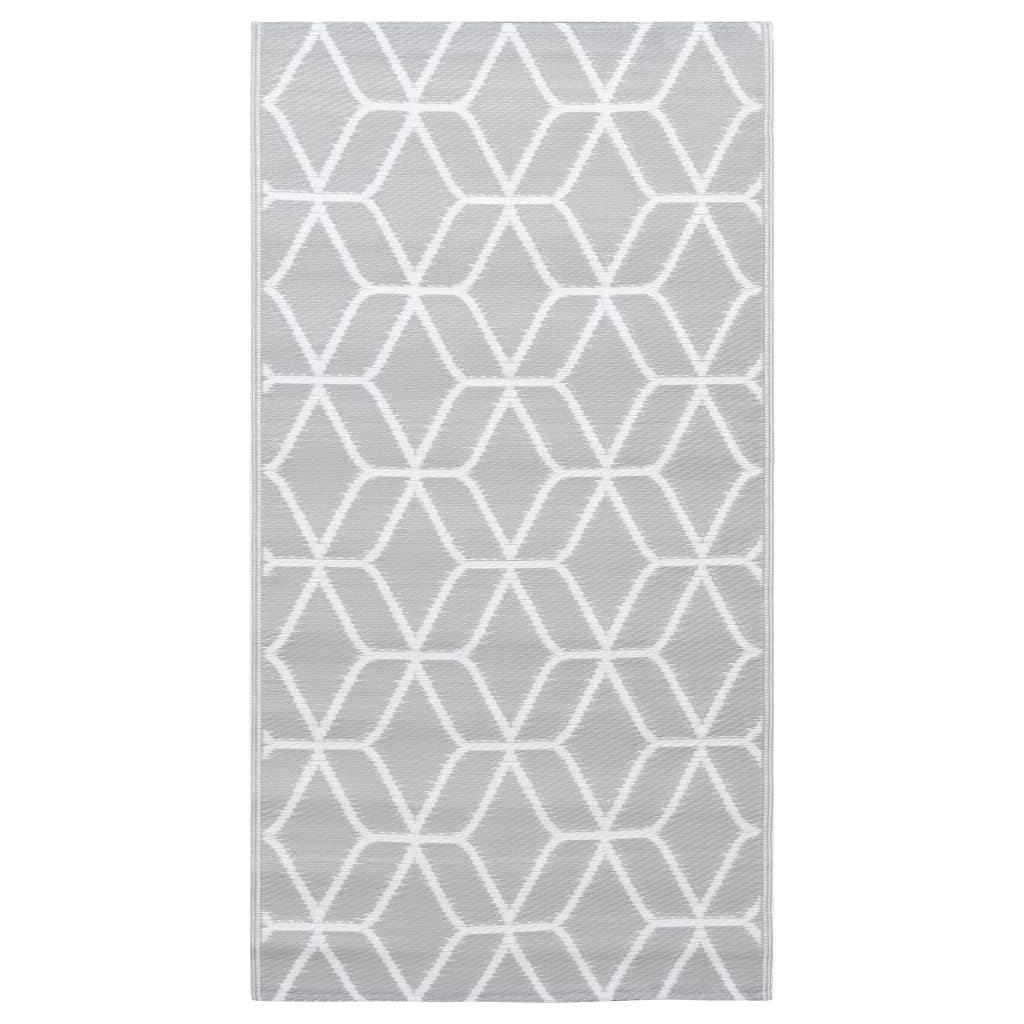 Vidaxl buitenkleed arakil 190x290 cm pp grijs