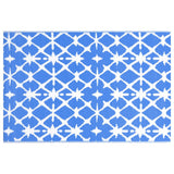 Vidaxl buitenkleed arakil 190x290 cm pp blauw en wit