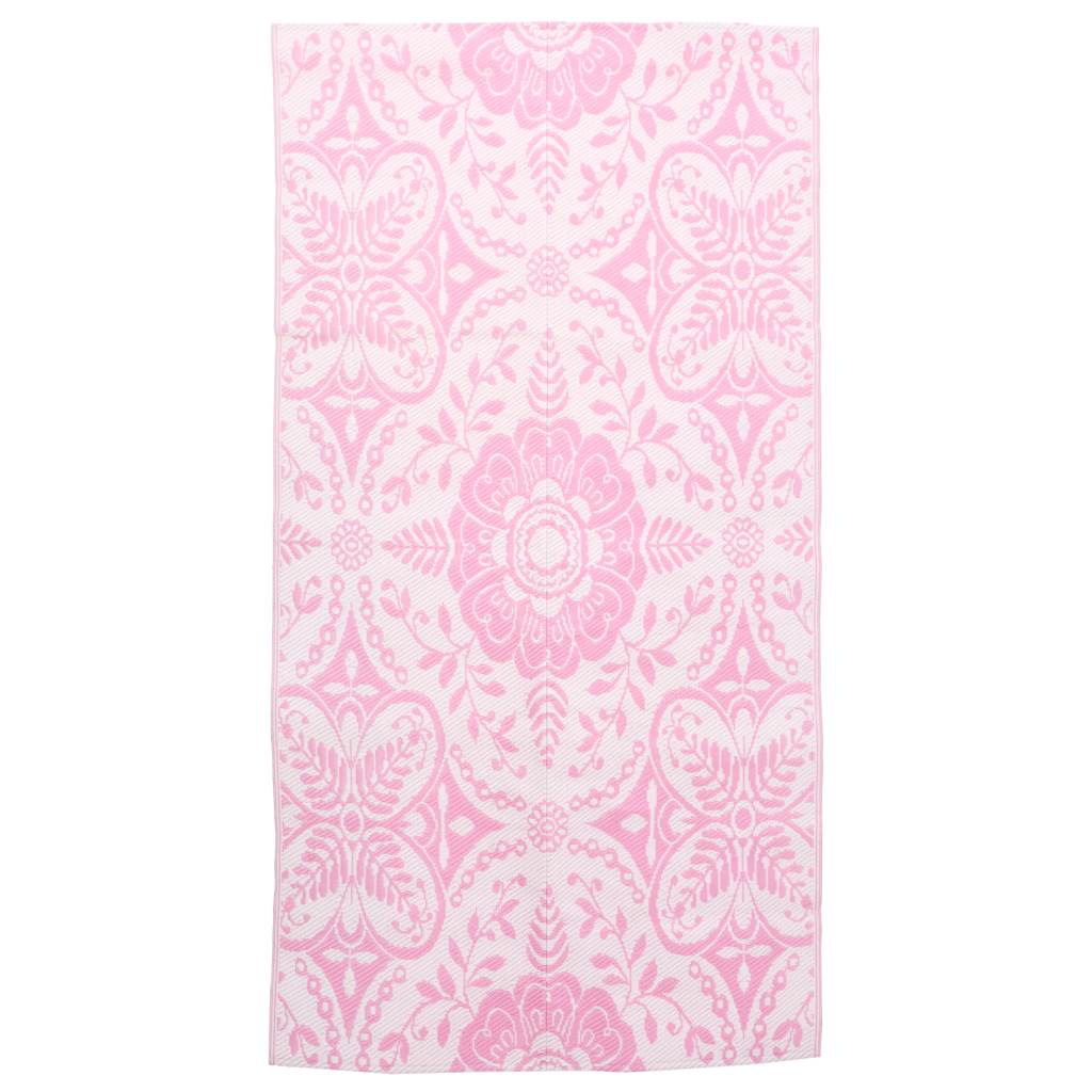 Vidaxl buitenkleed arakil 120x180 cm pp roze