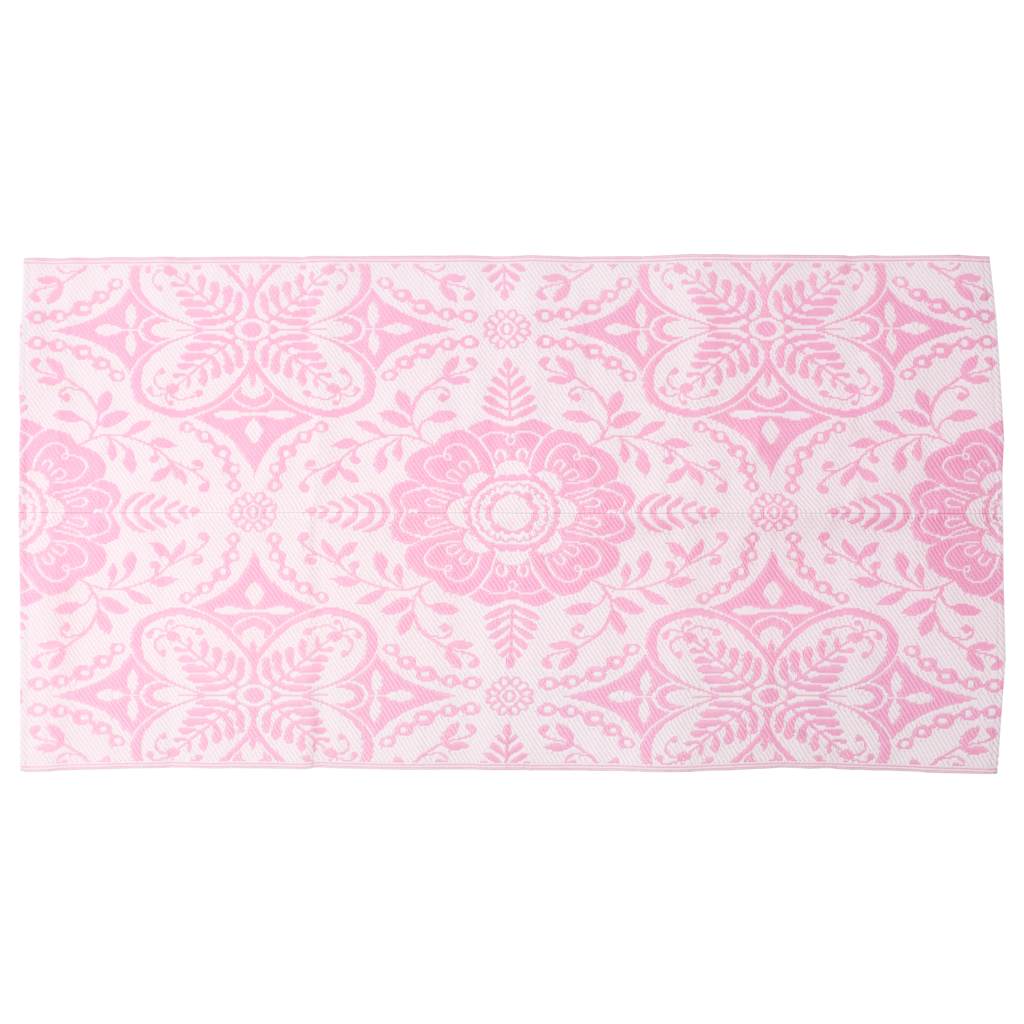 Vidaxl buitenkleed arakil 120x180 cm pp roze