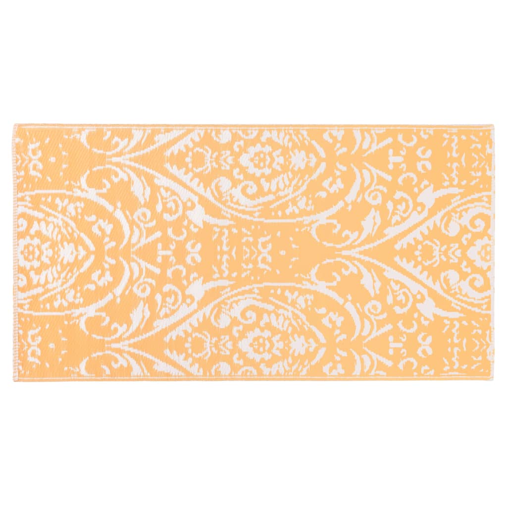 Vidaxl buitenkleed arakil 80x150 cm pp oranje en wit