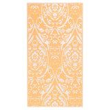 Vidaxl buitenkleed arakil 160x230 cm pp oranje en wit