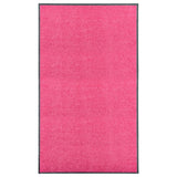 Vidaxl deurmat wasbaar 90x150 cm roze