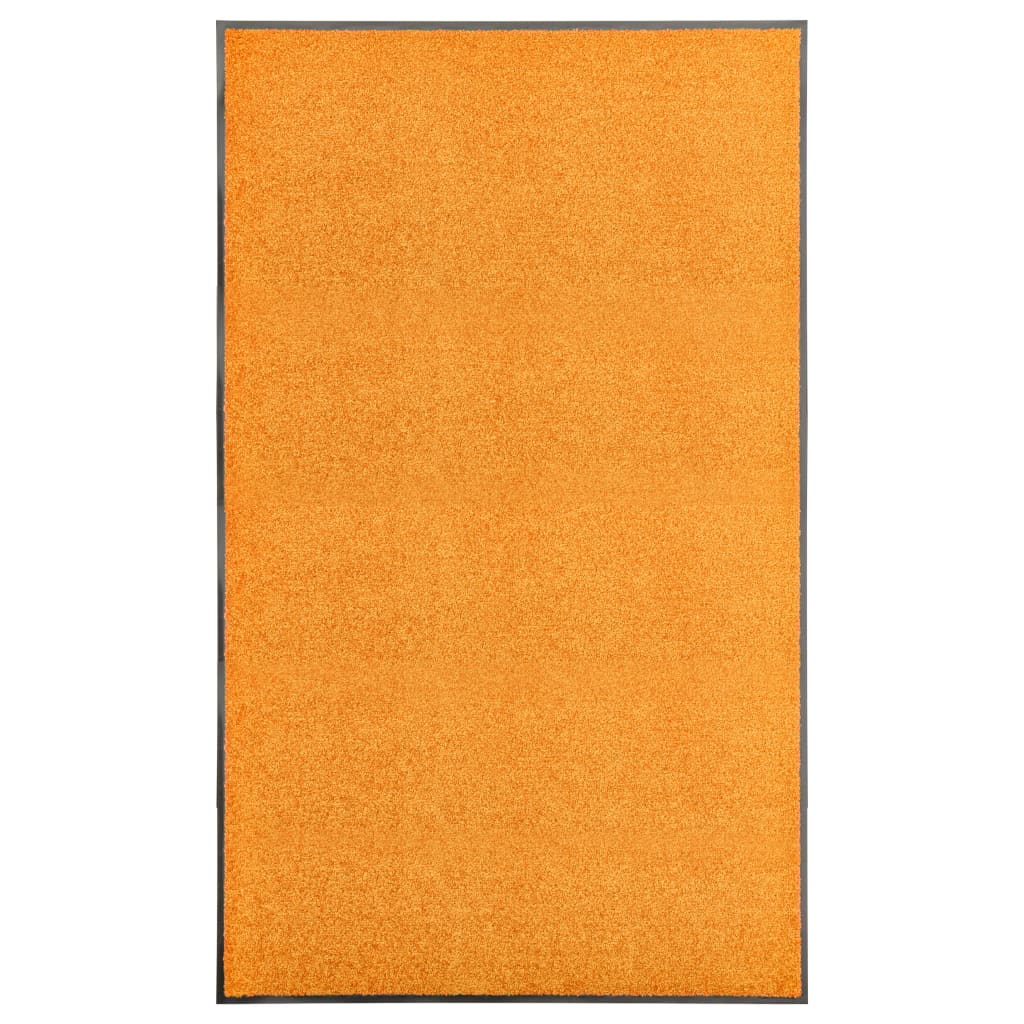 Vidaxl deurmat wasbaar 90x150 cm oranje