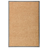 Vidaxl deurmat wasbaar 60x90 cm crème