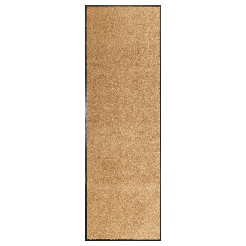 Vidaxl deurmat wasbaar 60x180 cm crème