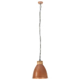 VidaXL Hanglamp industrieel E27 35 cm ijzer en massief hout koperkleur