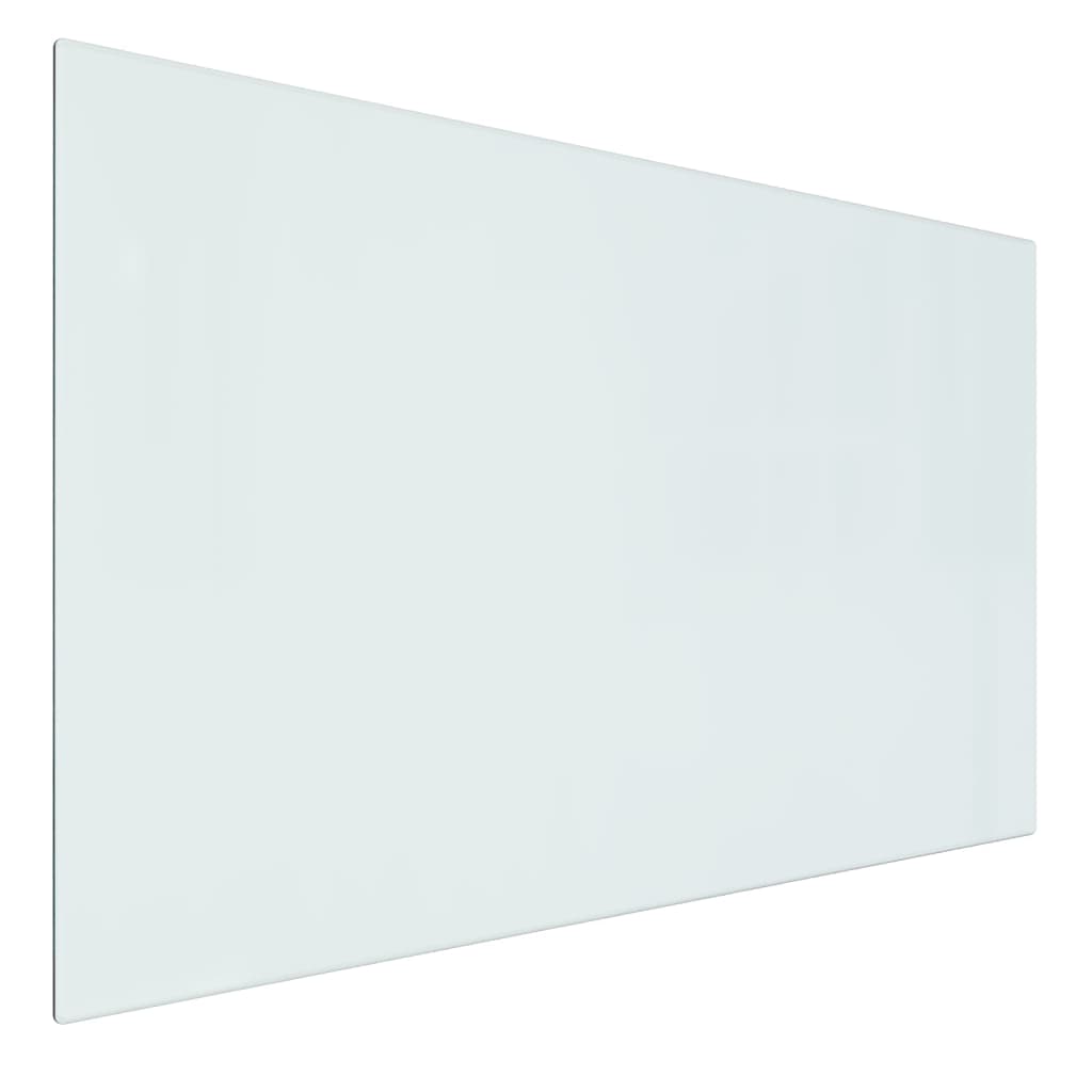 Vidaxl glasplaat open rechthoekige haardig 80x50 cm