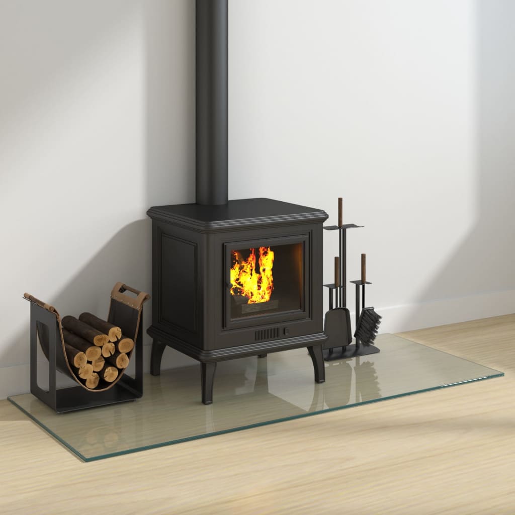 Vidaxl glasplaat open rechthoekige haardig 120x50 cm
