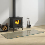 Vidaxl glasplaat open rechthoekige haardig 120x50 cm