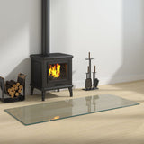 Vidaxl glasplaat open rechthoekige haardig 120x50 cm
