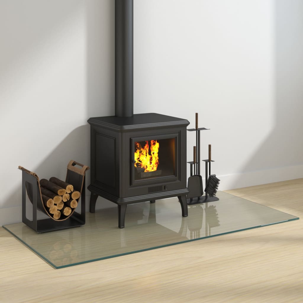 Vidaxl glasplaat open rechthoekige haardig 120x60 cm