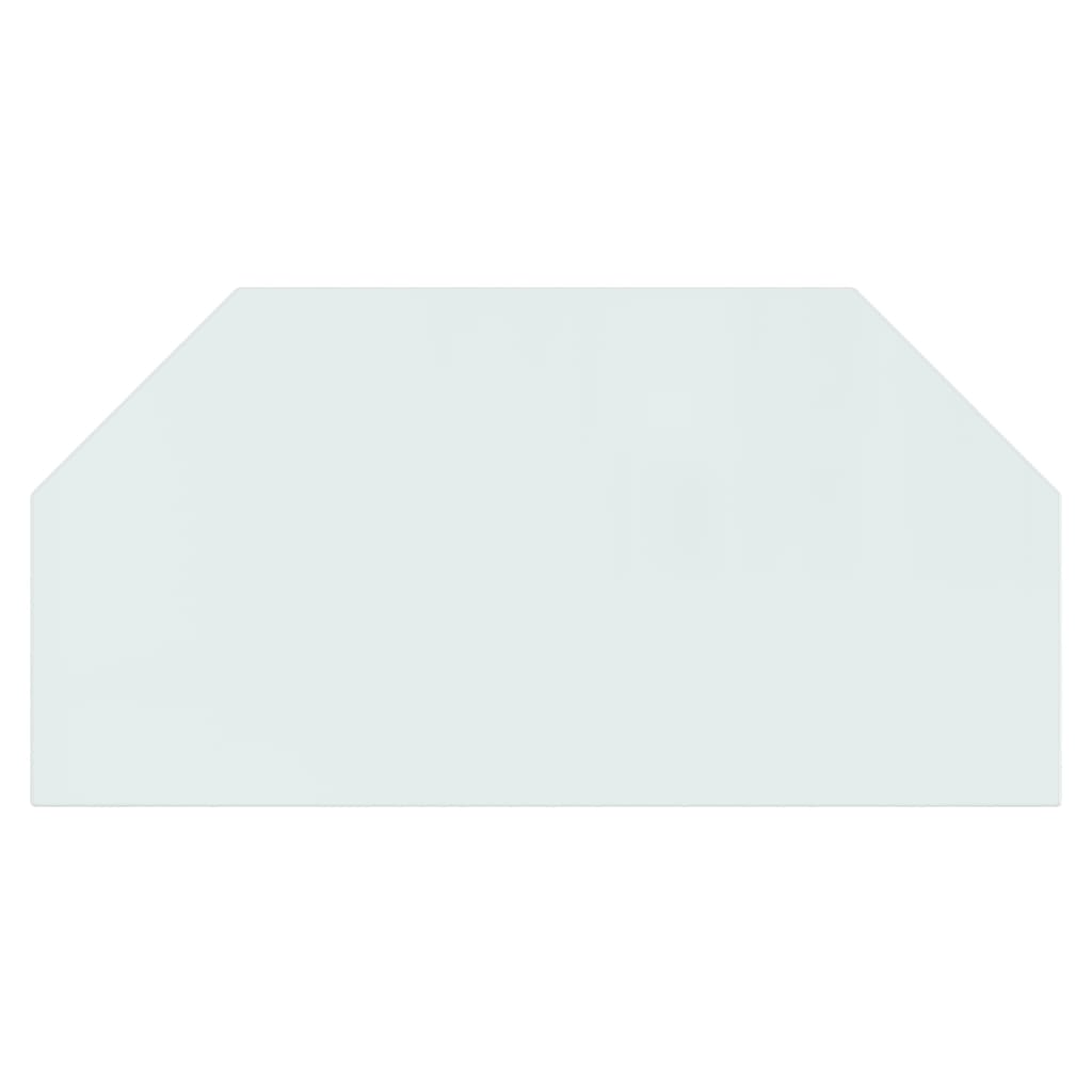 Vidaxl glasplaat openhaard zeshoekig 100x50 cm