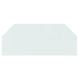 Vidaxl glasplaat openhaard zeshoekig 120x50 cm