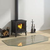 Vidaxl glasplaat openhaard zeshoekig 120x60 cm