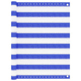 Vidaxl balkonscherm 90x400 cm hdpe blauw en wit
