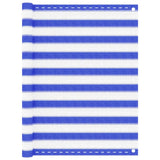 Vidaxl balkonscherm 120x500 cm hdpe blauw en wit