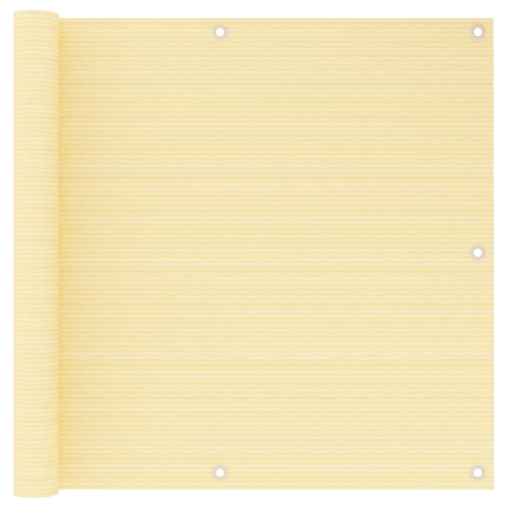 Vidaxl balkonscherm 90x500 cm hdpe beige