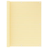 Vidaxl balkonscherm 120x500 cm hdpe beige