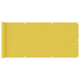 Vidaxl balkonscherm 75x400 cm hdpe geel