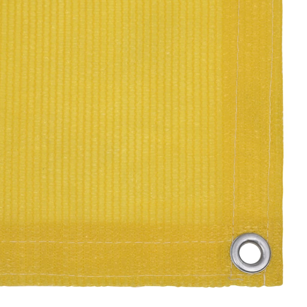Vidaxl balkonscherm 75x500 cm hdpe geel