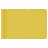 Vidaxl balkonscherm 90x400 cm hdpe geel