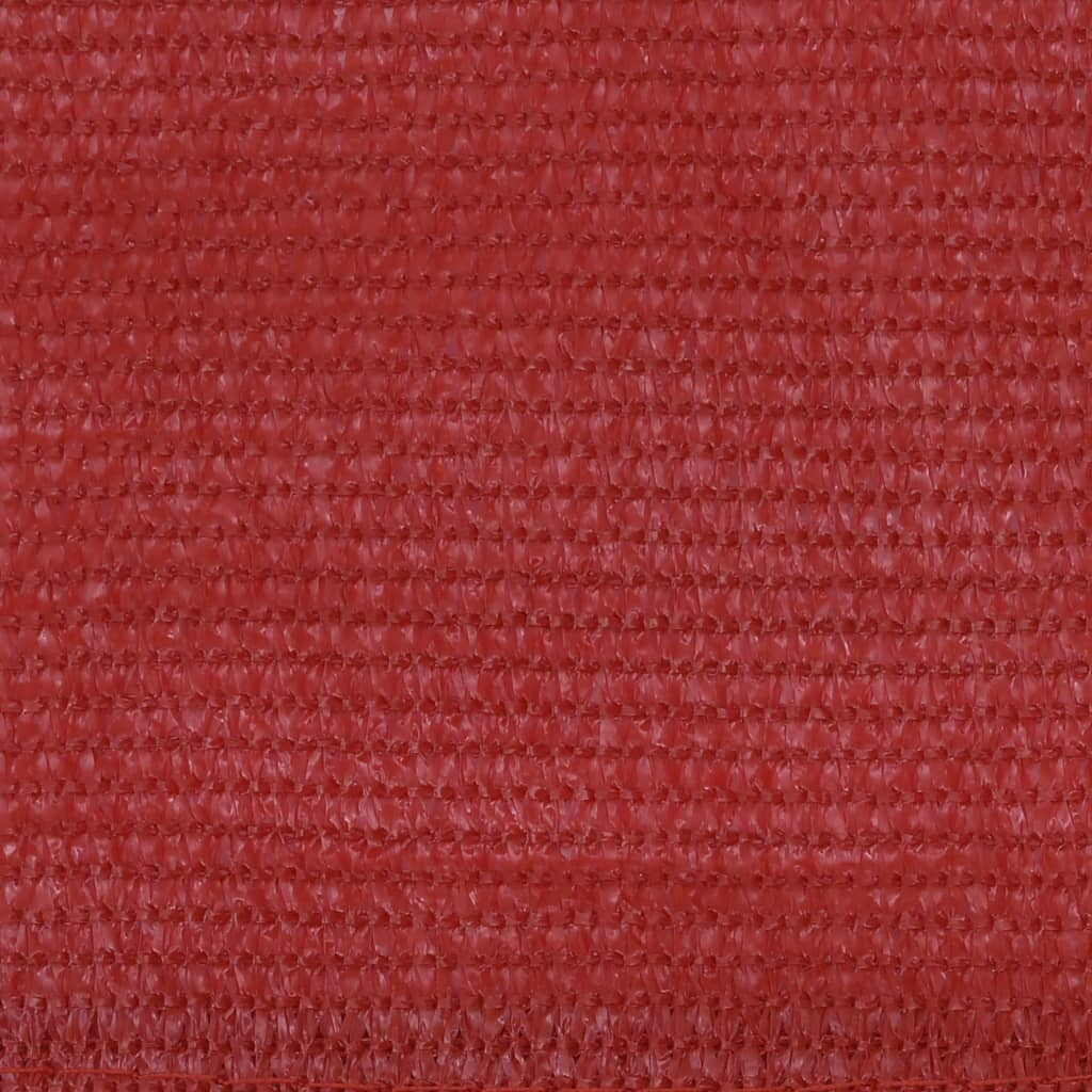 Vidaxl balkonscherm 120x600 cm hdpe rood
