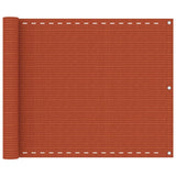 Vidaxl balkonscherm 75x300 cm hdpe oranje