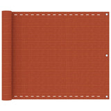 Vidaxl balkonscherm 75x600 cm hdpe oranje