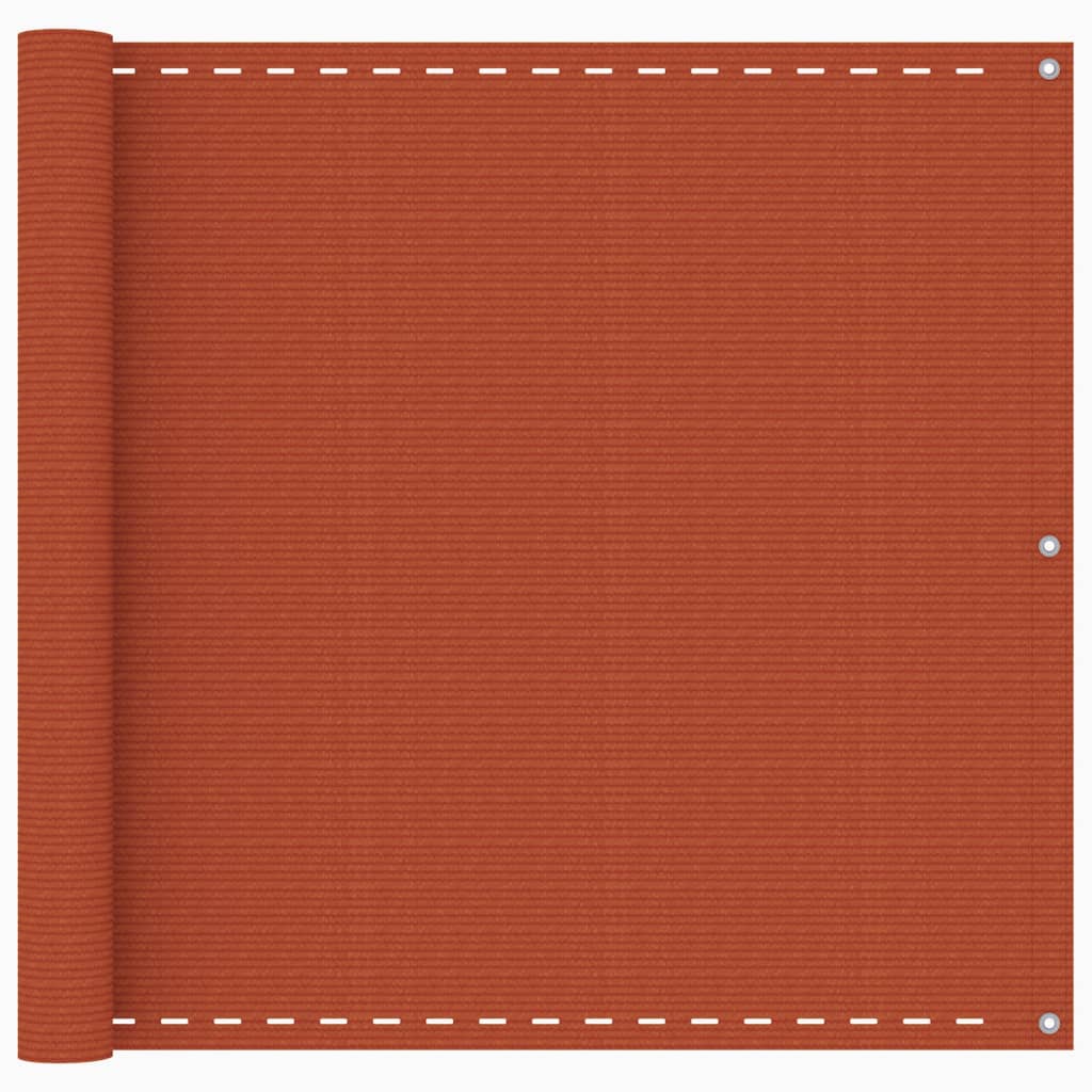 Vidaxl balkonscherm 90x500 cm hdpe oranje