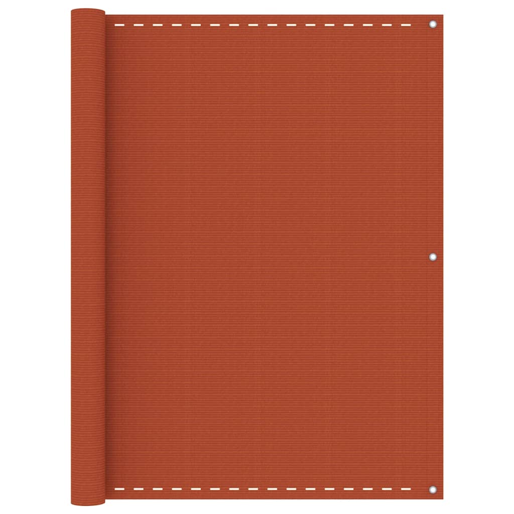 Vidaxl balkonscherm 120x400 cm hdpe oranje