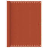 Vidaxl balkonscherm 120x400 cm hdpe oranje