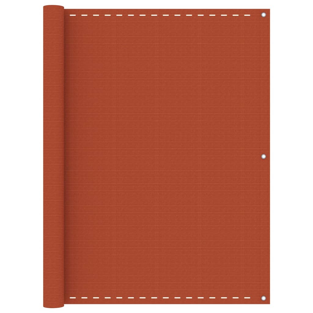 Vidaxl balkonscherm 120x500 cm hdpe oranje